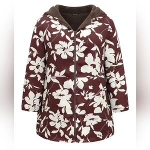 NWT BloomChic soft shell Sherpa lined hooded jacket
